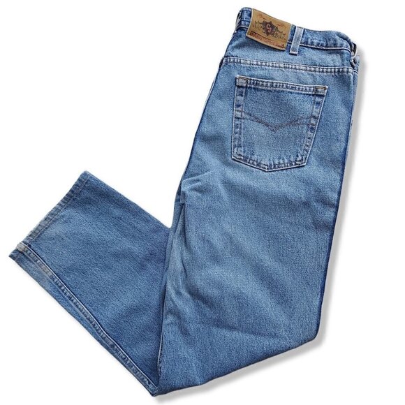 VINTAGE Christopher J Lightwash Mom Style Jeans Tag Size 38 - Waist 36" - Picture 3 of 5